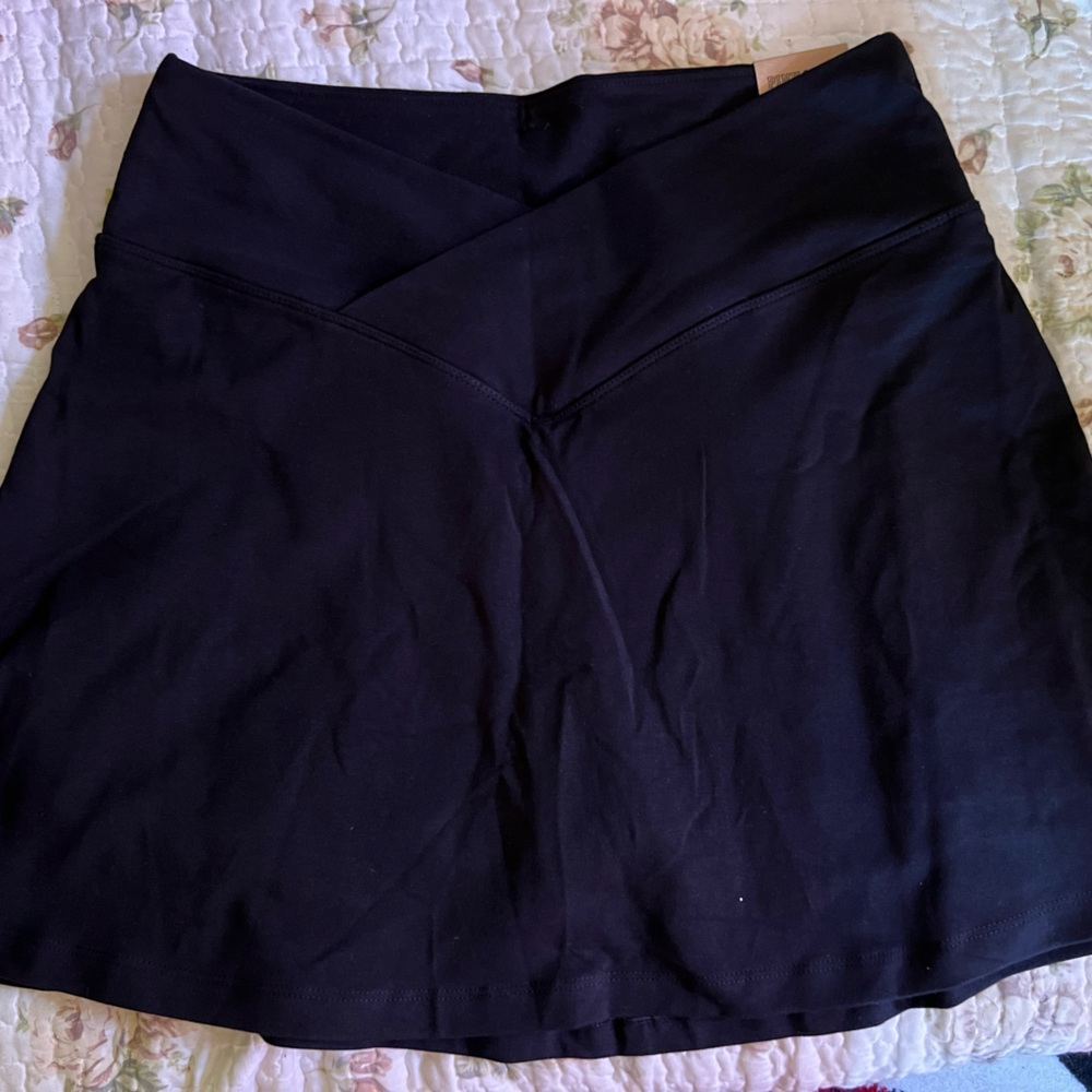 Pink Active High Waist V Crossover Skort Size L